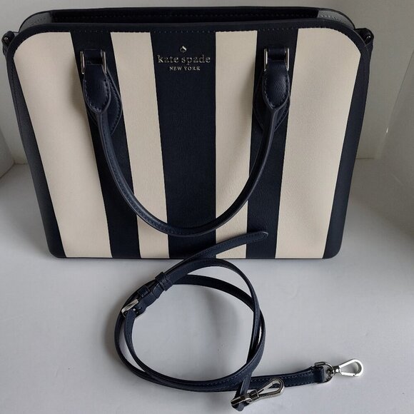 Kate Spade Darcy Pond Navy/White Crossbody Handbag - Picture 1 of 7